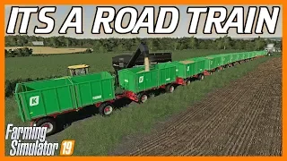 ROAD TRAIN!!! 13 TRAILERS!! | Marwell Manor E15 | Let's Play FS19