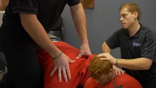 Dr. Warren Provides Tune-up Adjustment for Patient with Back Pain