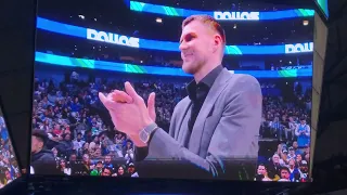 Dallas Mavericks honor return of Kristaps Porzingis 1/24/23 Washington Wizards