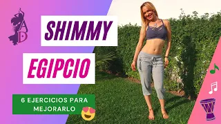 SHIMMY EGIPCIO | EJERCICIOS PARA MEJORAR VIBRACIONES | Soltar Caderas y Glúteos | Danza Árabe Online