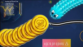 Worm zone.io|| lot's of coins 181💰🪙. killing 23 snake 🐍🔥.#03