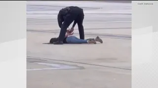 Video shows woman taken into custody for 'disorderly conduct' at Atlanta airport