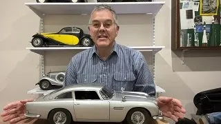 A 1/8 scale model of the James Bond Aston Martin DB5