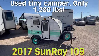 2017 SunRay 109 Tiny Travel Trailer