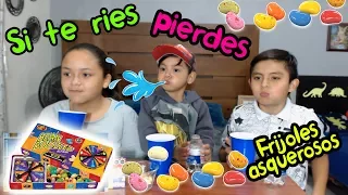 SI TE RIES PIERDES CON FRIJOLES ASQUEROSOS CHALLENGE | RETOS PARA NIÑOS KARIM JUEGA