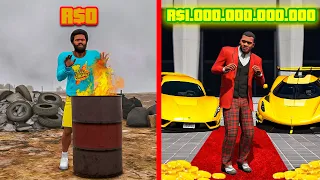 DE R$0 PARA QUADRILIONÁRIO EM 24 HORAS NO GTA 5!