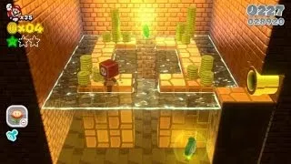 Super Mario 3D World 100% Walkthrough Part 6 - World 3 (3-T, 3-4, 3-A, 3-5) Green Stars & Stamps