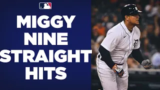 Miggy's coming for 3,000! Miguel Cabrera gets a hit in 9 STRAIGHT at-bats!