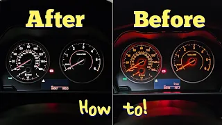 BMW F20 1 Series Cluster LED How To Install White LED Cluster Lights