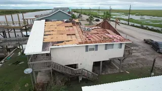 Sneaky INTENSE Hurricane Nicholas in Matagorda Beach, Texas!