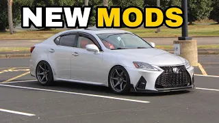 IS 350 gets NEW MOD|side skirts| new front lip|