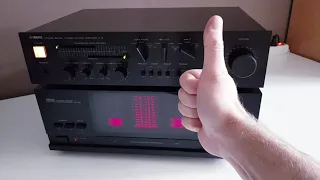 YAMAHA MX-50 amp + YAMAHA C-6 pre-amp - Sound, demo test after repair and maintenance