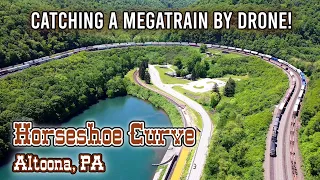 Catching A Megatrain By Drone At Horseshoe Curve - Altoona, PA