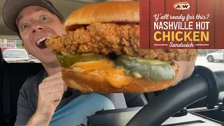 NEW Nashville Hot Chicken Sandwich at A&W | Food Review