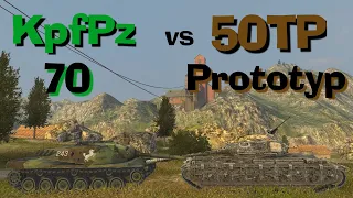 WOT Blitz Face Off || KpfPz70 vs 50TP Prototyp