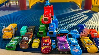 Pixar's: Cars On The Road | Lightning McQueen, Sally, Tormentor, Doc Hudson, Mack, DJ, Miss Fritter