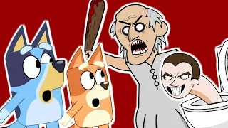 Bluey vs Granny vs Skibidi Toilet | FUNNY HORROR STORY