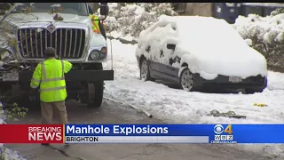 Fire Crews Respond To Several Manhole Explosions