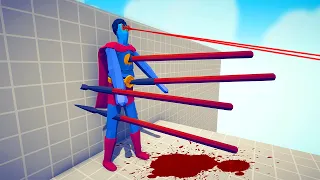 PINNING UNITS TO THE WALL - Totally Accurate Battle Simulator TABS