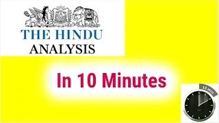 The Hindu In 10 Minutes | | March 2020 | The Hindu Analysis