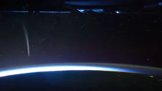 Comet Lovejoy Seen From International Space Station