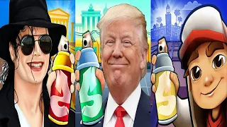 Subway Surfers Marrakesh 2024 Faiza vs Michael Jackson vs Donald Trump Run Gameplay HD