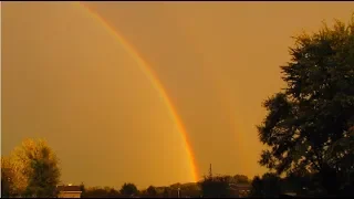 Thunderstorms, Vibrant Double Rainbow