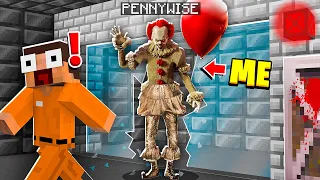 I Became PENNYWISE in MINECRAFT! - Minecraft Trolling Video