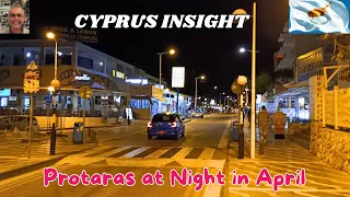 Protaras Strip Cyprus Nighttime in April - Let the Fun Begin.