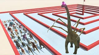 ESCAPE FROM ALIEN BRACHIOSAURUS - Animal Revolt Battle Simulator