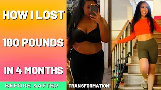 HOW I LOST 100 POUNDS IN 4 MONTHS | My Weight Loss Journey and Transformation | Rosa Charice