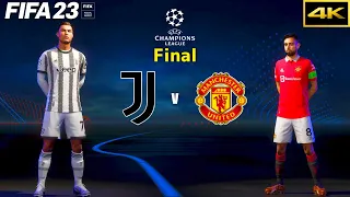 FIFA 23 - JUVENTUS vs. MANCHESTER UNITED - Ft. Ronaldo - UEFA Champions League Final - PS5™ [ 4K ]