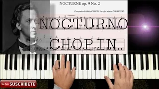 COMO TOCAR..!! Nocturno Chopin op. 9 no 2 PIANO Fácil PARTITURA