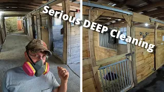 A DEEP Clean Begins | Making Our Stable Look NEW Again!