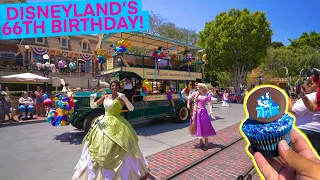 Celebrating Disneylands 66th Birthday At The Park | Birthday Cavalcade With The Disneyland Band