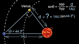 PreCalculus - Trigonometry: The Right Triangle (24 of 26) Distance Between Venus & Sun = ?