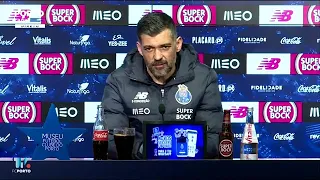 A reação de Sérgio Conceição ao sorteio da Champions