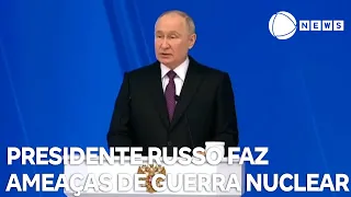 ​Presidente russo faz ameaças de guerra nuclear