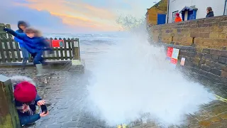 The power of the tide in Robin Hood's Bay