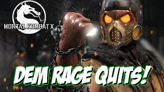 DEM RAGE QUITS! | Mortal Kombat X (Scorpion Matches)