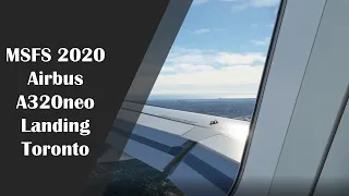 MSFS 2020 - Landing in Toronto, Jetblue Airbus A320