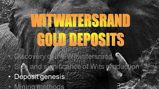 Geologist Andrew Jackson ORE DEPOSITS   Part 8   Witwatersrand Gold