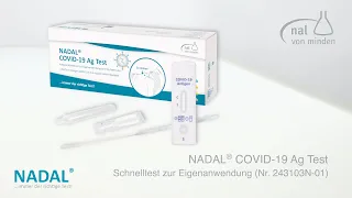 NADAL® COVID-19 Ag Test - Antigen Schnelltest / Selbsttest (Art.-Nr. 243117N-01)