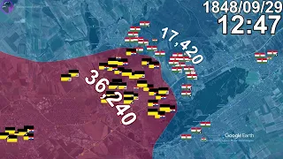 Battle of Pákozd in 40 seconds using Google Earth