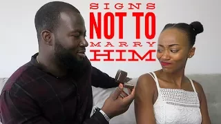 Signs He's Not "The One" To Marry!