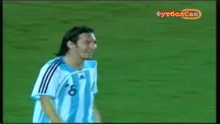 Аргентина - Мексика 3:0 Месси ЖЖОТ полуфинал Copa Аmerica 2007