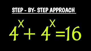 Solving A Nice Exponential Equation |Using Step by Step Approach| x=? | @ShittuMathematicsClass01