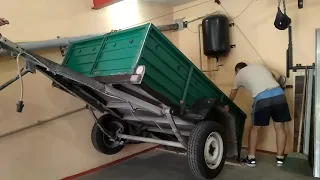 Хранение прицепа в гараже / Store the trailer in the garage