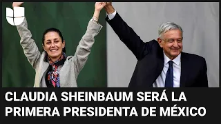 AMLO felicita a Claudia Sheinbaum por su victoria en las presidenciales de México: "Estoy orgulloso"