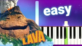 Disney Pixar  - Lava (100% EASY PIANO TUTORIAL)